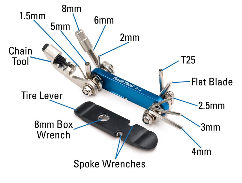 Park Tool, IB-3, I-Beam 3, Multi-tool, 13 functions - Image 3